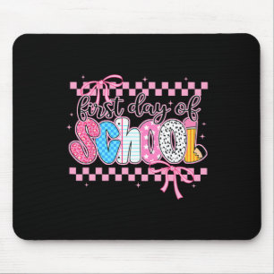 Coquette First Day Of School Preppy Ck To School F Mouse Mat