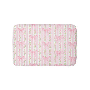 Coquette Floral Bath Mat, Coquette Bathroom decor Mat