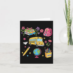 Coquette Floral First Day Of Preschool Kindergarte Card