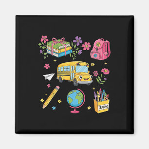 Coquette Floral First Day Of Preschool Kindergarte Magnet