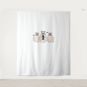 Coquette ghosts with a black cat Classic T-Shirt Tapestry