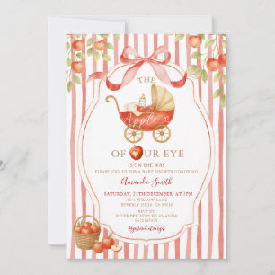 Coquette Gingham Apple of our Eye Baby Shower  Invitation