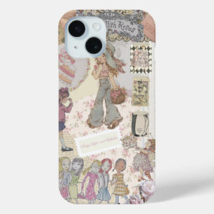 Coquette Girl Preppy Collage, Phone case