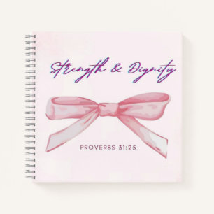 Coquette Girly Notebook / Inspirational Quote