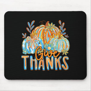 Coquette Give Thanks Christian Thanksgiving Floral Mouse Mat