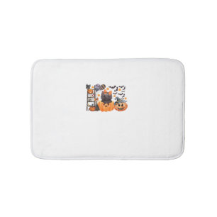 Coquette Halloween Cute Cat Bows Pumpkin Spooky Se Bath Mat