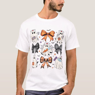 Coquette Halloween Ghost Nurse Classic T-Shirt