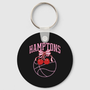 Coquette Hamptons Sketll Preppy Vintage Soft Girl Key Ring
