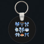 Coquette Hanukkah Bow Jewish Bow Menorah Bow Women Key Ring<br><div class="desc">Coquette Hanukkah Bow Jewish Bow Menorah Bow Women Girls</div>