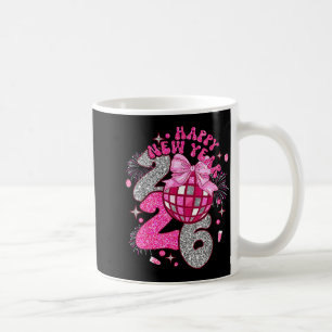 Coquette Happy New Year 2026 Party Matching Family Coffee Mug