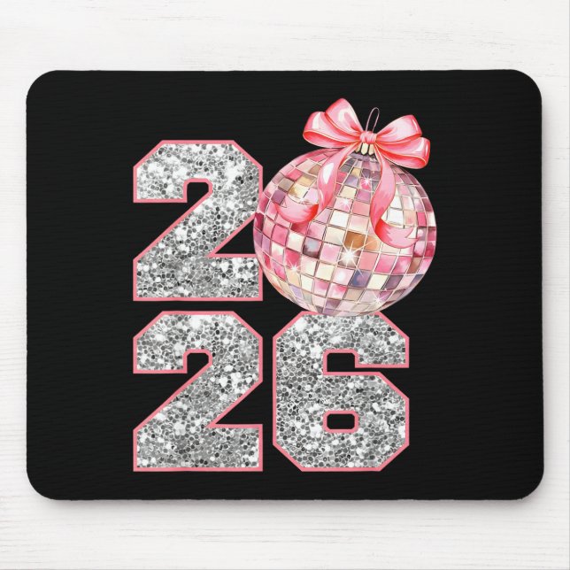 Coquette Happy New Year Party 2026 Family Women Gi Mouse Mat (Front)