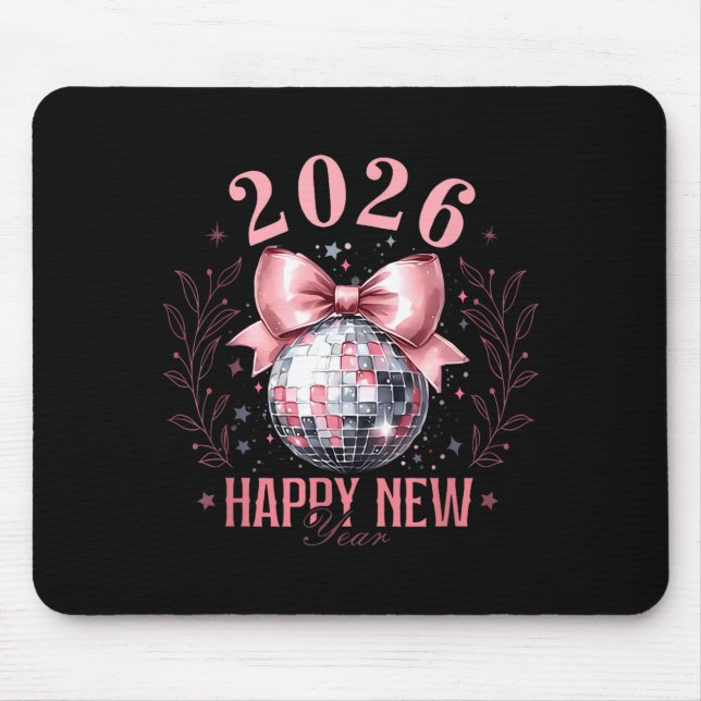 Coquette Happy New Year Party 2026 Family Women Gi Mouse Mat (Front)