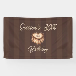 Coquette Heart Cake Banner