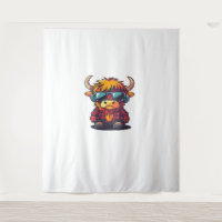 Coquette Highland Cow Bubblegum Tshirt Design, Hol