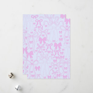 Coquette Invitations Pink Bow Baby Shower Pink Bow