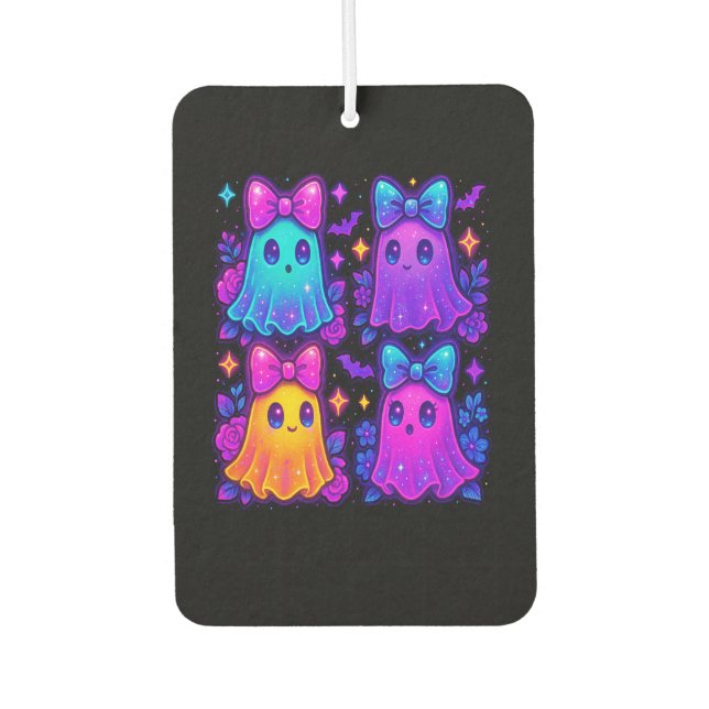 Coquette Iridescent Halloween Car Air Freshener (Front)