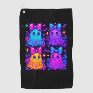 Coquette Iridescent Halloween Golf Towel