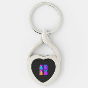 Coquette Iridescent Halloween Key Ring