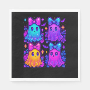 Coquette Iridescent Halloween Napkin