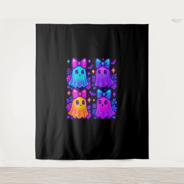 Coquette Iridescent Halloween Tapestry (Front)