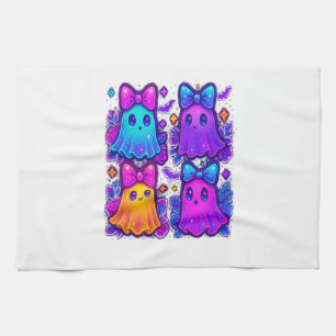 Coquette Iridescent Halloween Tea Towel