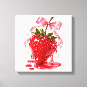 Coquette Juicy Strawberry Fruit Wall Art Decor