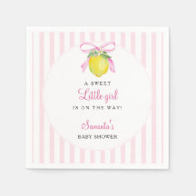 Coquette Lemon Pink Baby Shower
