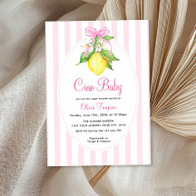 Coquette Lemon Pink Ciao Baby Shower