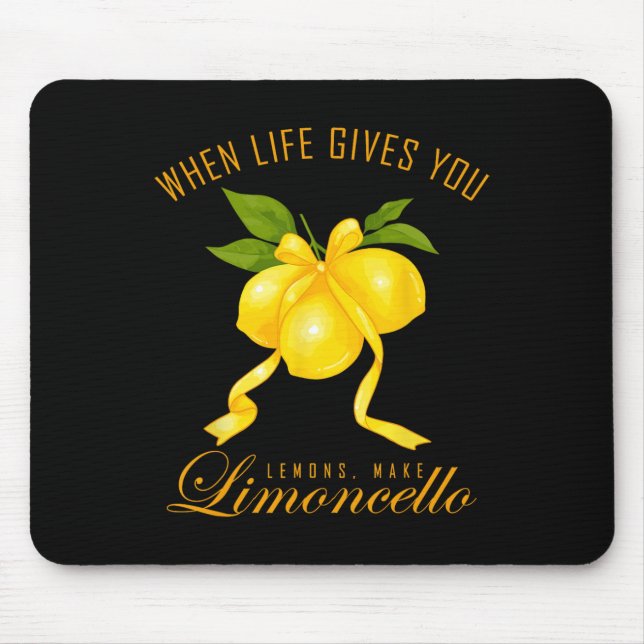 Coquette Lemon When Life Give You Lemons Make Limo Mouse Mat (Front)