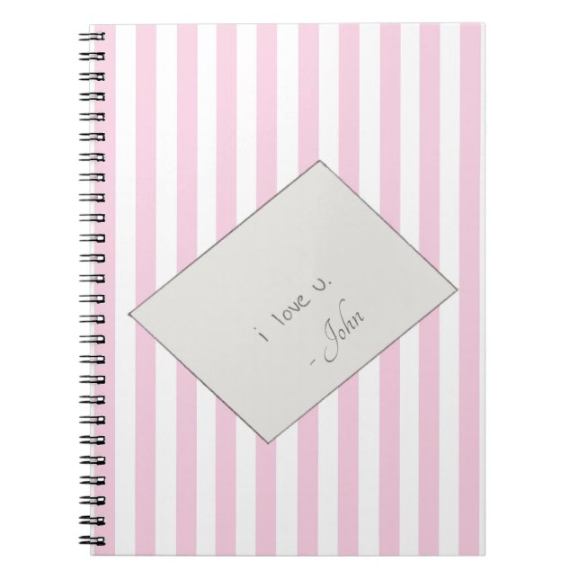 Coquette Love Letter Message Notebook (Front)