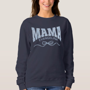 Coquette MAMA Personalised Blue Toile Sweatshirt