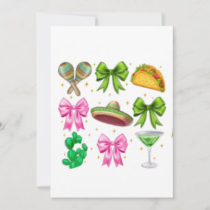 Coquette Mardi Gras Bow Fleur De Lis Mask Fat Tues Holiday Card
