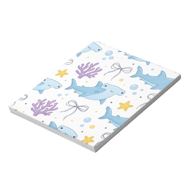 Coquette Marine Life -Hammer Head Shark Notepad (Rotated)