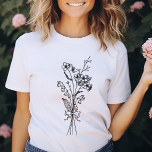 Coquette May Birth Month Flower T-Shirt