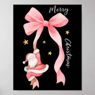 Coquette Merry Christmas With Santa, Nk Xmas Santa Poster