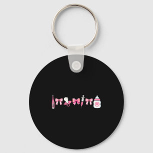 Coquette Mother Baby Mbu Nurse Stpartum Rn Christm Key Ring