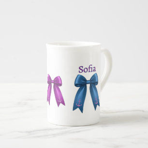 Coquette Nautical Bow! Bone China Mug
