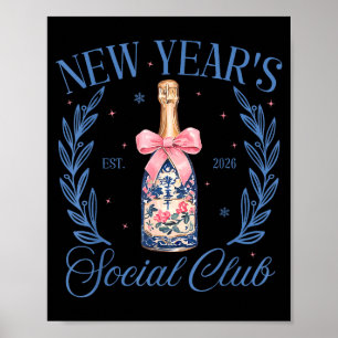 Coquette New Year 2026 Chinoiserie Social Club Wom Poster