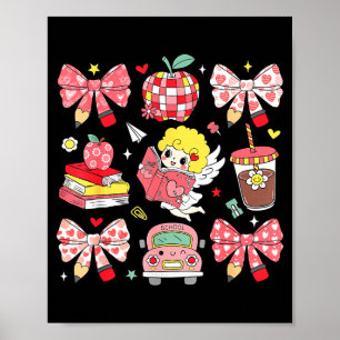 Coquette Nk Bow Teacher Appreciation Valentines Da Poster