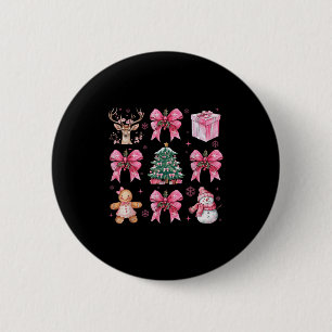 Coquette Nk Christmas Tree Santa Gingerbread Xmas  6 Cm Round Badge