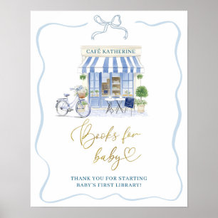 Coquette Parisian cafe  Books for Baby Poster