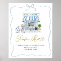 Coquette Parisian cafe Di Pacifier Hunt Poster