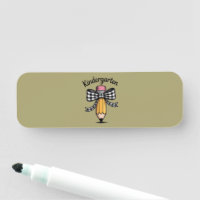 Coquette Pencil Bow Kindergarten Teacher School