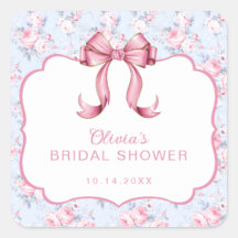 Coquette Pink Bow Bridal Shower