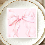 Coquette Pink Bow Paper Napkin<br><div class="desc">Coquette Pink Bow Paper Napkin</div>