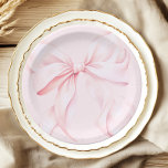 Coquette Pink Bow Paper Napkin Paper Plate<br><div class="desc">Coquette Pink Bow Paper Napkin</div>