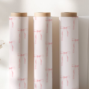 Coquette Pink Bow Wrapping Paper