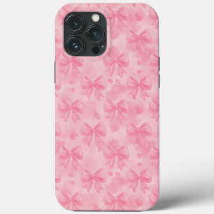 Coquette Pink Bows iPhone 13 Pro Max Case