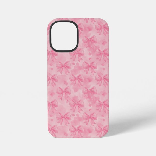 Coquette Pink Bows iPhone Case (Back)