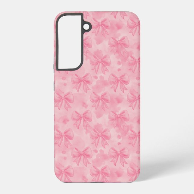 Coquette Pink Bows Samsung Galaxy S22+ Case (Back)